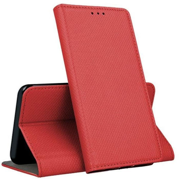 Folio Book Galaxy A22-5G etui med sideklap i rød