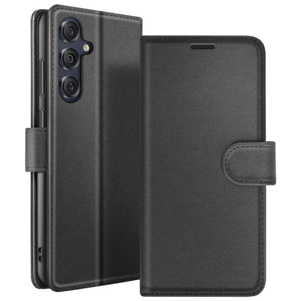 Pungetui - ZANAÉ - Galaxy M55 - Sort - Videostøtte - Magnetisk Flap Svart