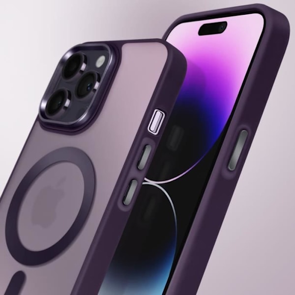 MagSafe-skal för iPhone 14 Pro Matt Frostad Baksidan Lila Lila