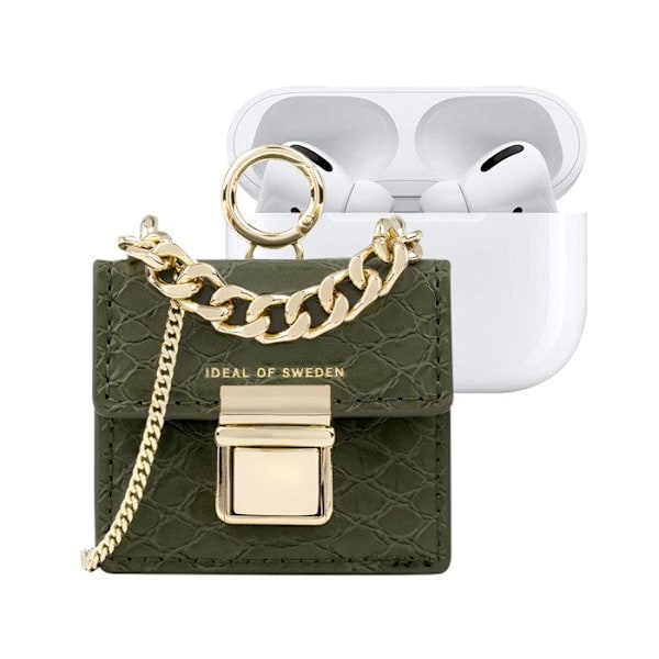 Mini taske til AirPods, beskyttelse med justerbar skulderrem - Grøn