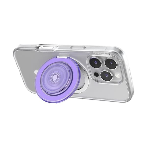 Support Smartphone PopGrip Kick-Out Premium Klæbende Stativ og Selfie PopSockets Lilla Violett