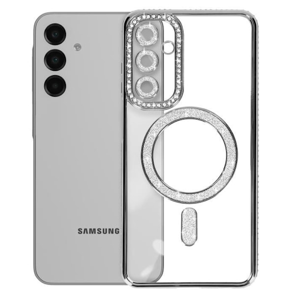 Coque Diamant för Samsung Galaxy A16 MagSafe Contour Strass Svart Svart