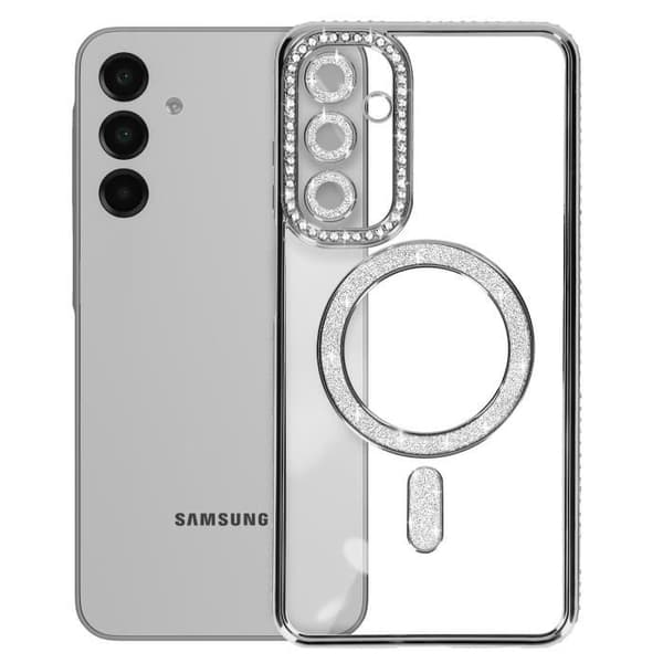 Coque - Samsung - Galaxy A16 - Diamant - Strass - MagSafe - Sort Svart