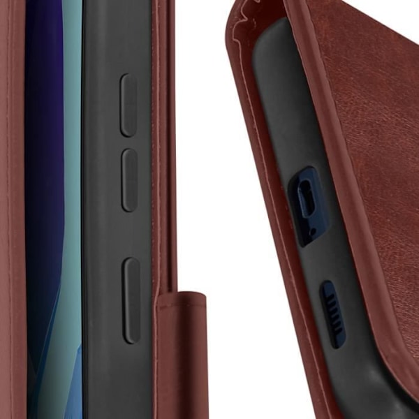 HTC U24 Pro - AVIZAR - Vintage Design - Lompakkotuki Video - Punainen Röd