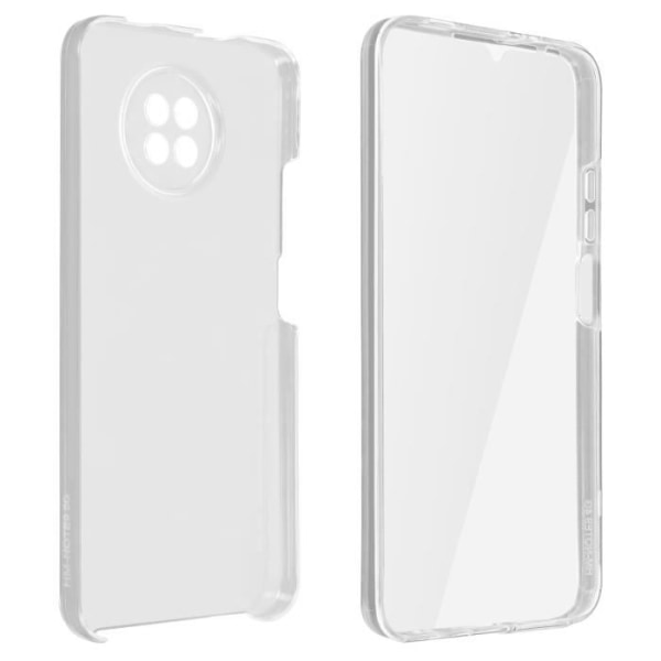Coque - Xiaomi - Redmi Note 9T - Hårt Bakskydd - Mjuk Framsida - Vit Vit