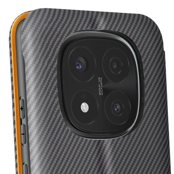 Hiilikuitu Käyttötasku Redmi Note 14 Pro ja 14 Pro Plus Tummanharmaa Grå