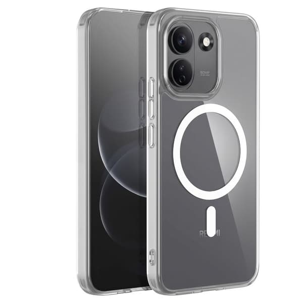 MagSafe-cover til Xiaomi Redmi Note 17 Pro Max Hybrid Stødabsorberende Lereach Transparent Vit