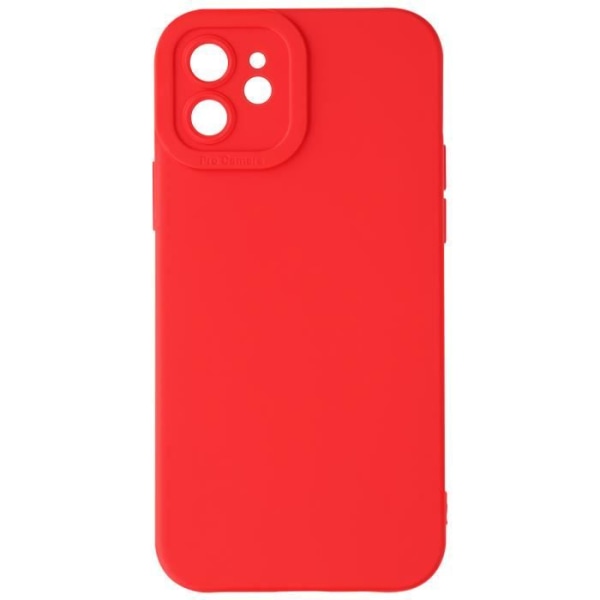Skal till iPhone 11 - AVIZAR - Matt silikon - Förstärkt kameraskydd - Röd Röd