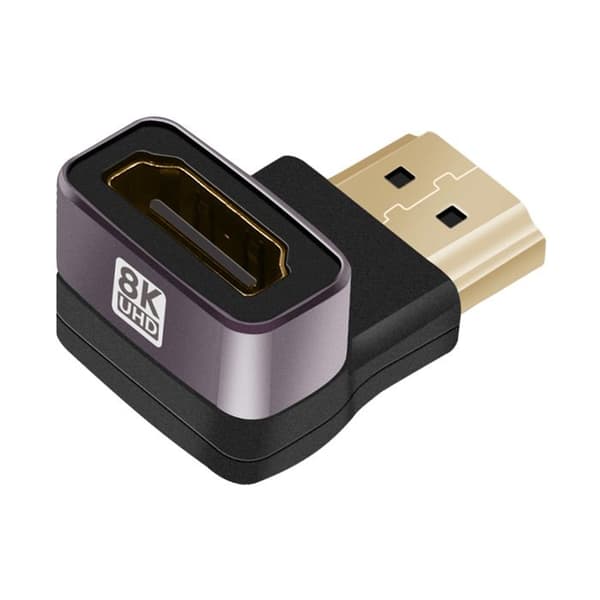 HDMI-videoadapteri - LINQ - 8K UHD - Naaras-mies - Pystysuora 90° kulma - Plug and Play