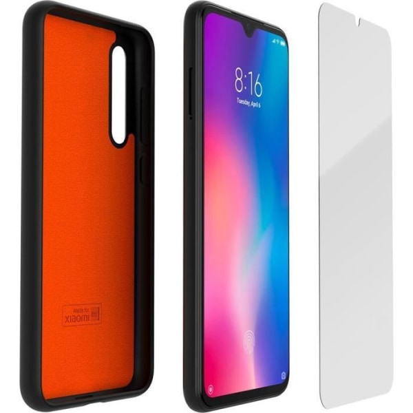 XIAOMI Pack TPU-skal och härdat glas för Xiaomi MI 9 SE Svart