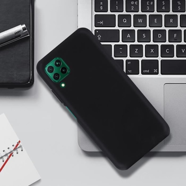 Coque - AVIZAR - Huawei P40 Lite - Blød Beskyttelse - Stødabsorberende - Mat Sort Finish Svart
