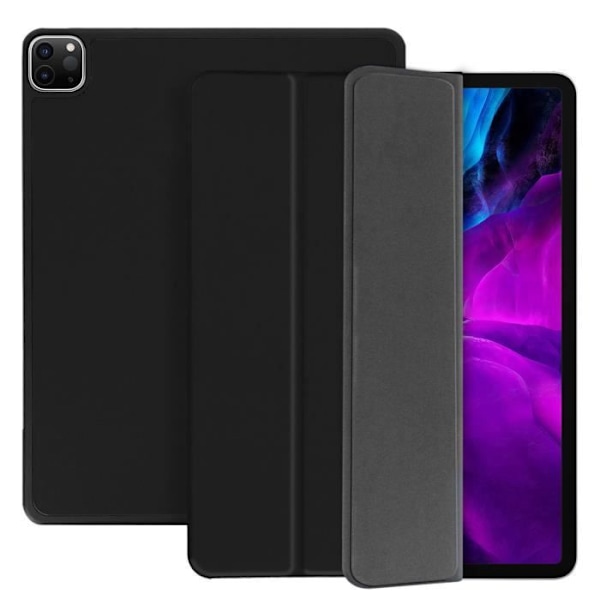 Etui - AVIZAR - iPad Pro 12.9 2020/2018 - Tunn Design - Videostöd - Inbyggt Tangentbord Svart