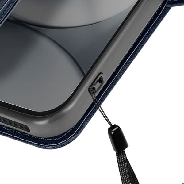 Fodral för Redmi Note 15 Pro 5G Läderlook med kortfack och ställfunktion Mörkblå Blå