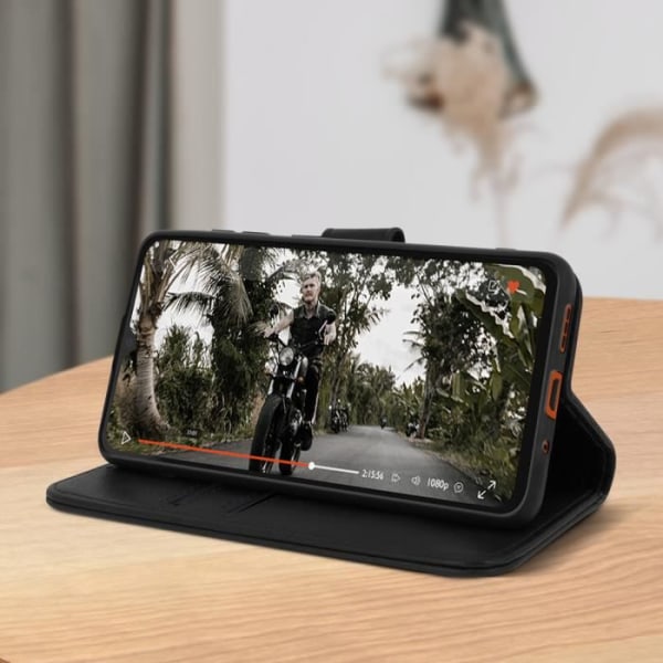 Xiaomi Redmi 9C Fodral - AVIZAR - Skydd med korthållare Stativfunktion - Svart Svart
