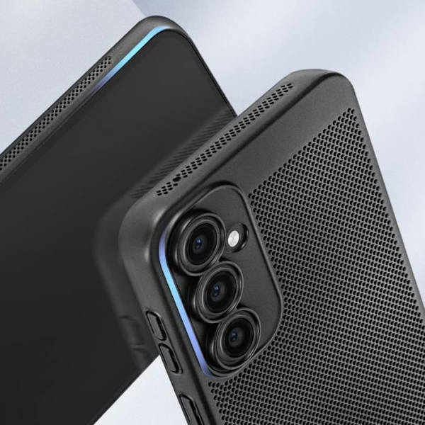 AVIZAR suojakotelo Samsung Galaxy S23 FE:lle - Breezy Black Collection - Sormenjälkiä estävä pinnoite Svart