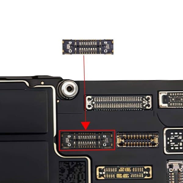 FPC-connector til iPhone 16 / 16 Pro Max Radar Scanner 16 ben Sort Svart