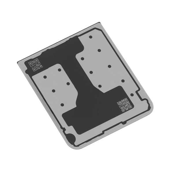 Bakre panel för Samsung Galaxy Z Flip 6 Original Samsung Vit Vit