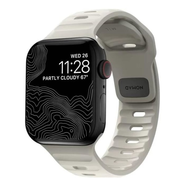 Urheilu Ranneke Apple Watchille 38/40/41/42mm Sport Band Nomad Harmaa Grå