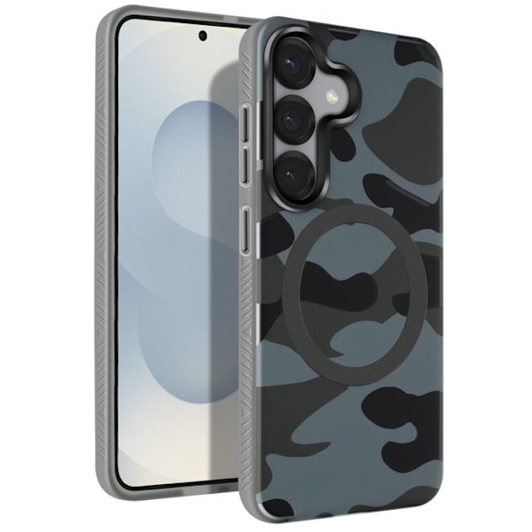 Coque MagSafe for Samsung Galaxy S25 F-Protect Forcell Camouflage Grön