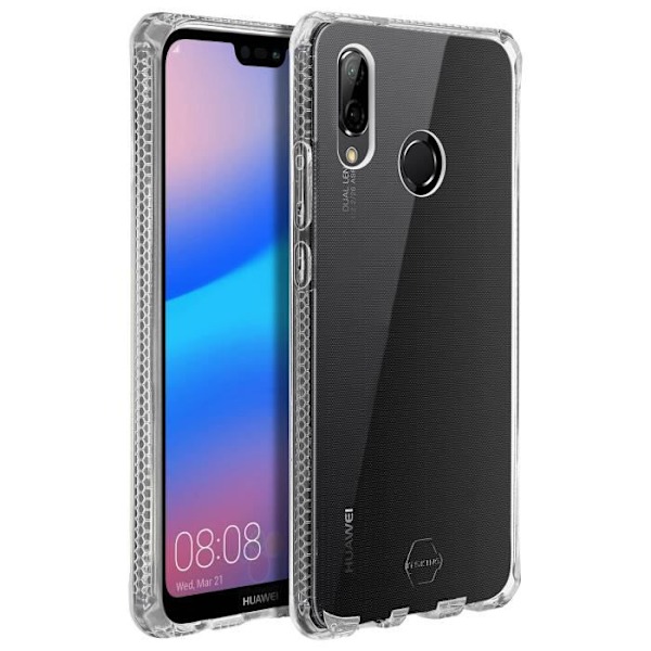 ITSkins Spectrum Shockproof Fodral för Huawei P20 Lite - Vit - Mjuk - 360° skydd - Transparent Transparent