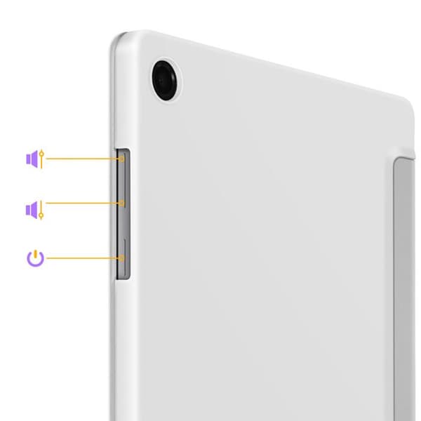 Galaxy Tab A11 Plus: Multi- kulma tuki ja automaattinen herätys Tech Protect harmaa Grå