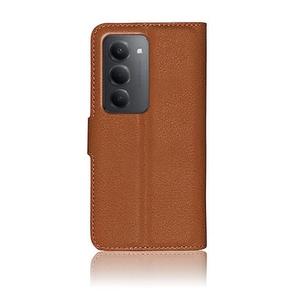 Plånboksfodral - ZANAÉ - Redmi 15 - Brun - Kortfack - Magnetstängning brun