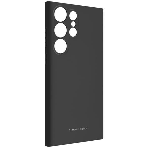 Coque - Brøl - Samsung Galaxy S23 Ultra - Sort - Soft Touch - Stød- og Ridsebeskyttelse Svart