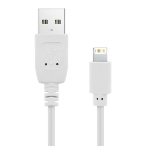 USB-kaapeli - AVIZAR - iPhone iPad iPod - Quick Charge 2.0 - 1.2m - Valkoinen Vit