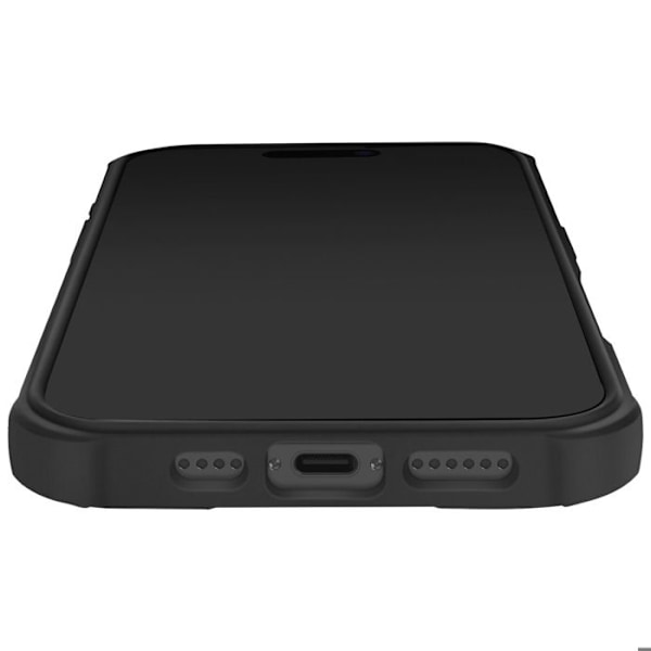 Stødabsorberende Cover til iPhone 16 Pro Max Mat Bagside Anti-fingeraftryk Sort Svart
