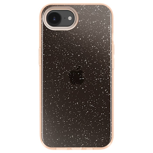 Glittrande skal för iPhone 16e Hybrid Glamour Design Guld Gul