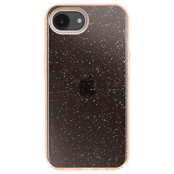 Skydd - MEDDELA - iPhone 16e - Guldiga glitter - Stötsäker - Lätt design Gul