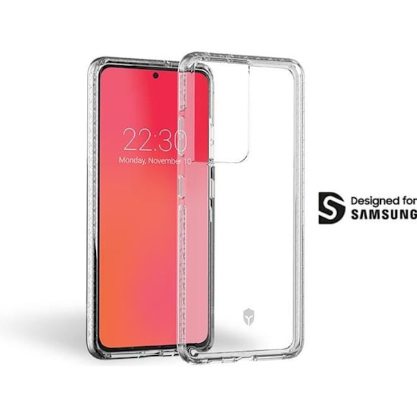 Coque - ELÄMÄ - Samsung G S21 Ultra 5G - Vahvistettu - Läpinäkyvä - Elinikäinen takuu Transparent