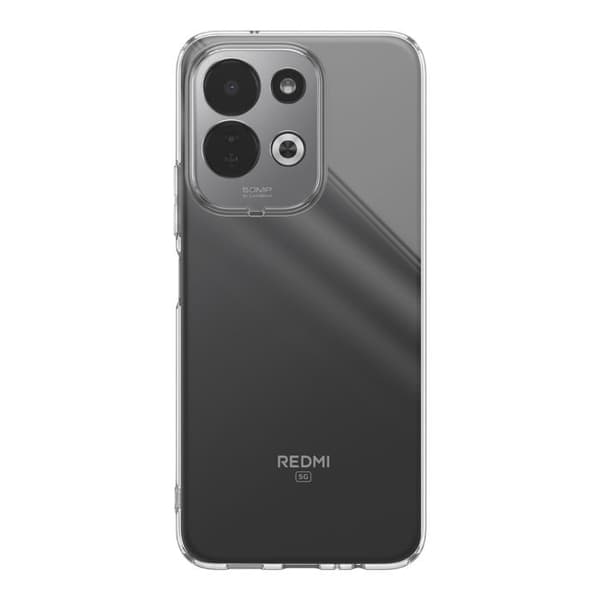 Silicone cover til Xiaomi Redmi 17, blød beskyttelse, stødabsorberende, gennemsigtig Vit
