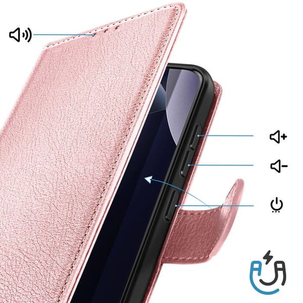 Xiaomi Redmi Note 15 Pro Plus 5G Chesterfield Standetui Rosa Ros