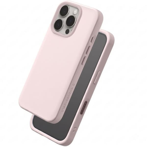 Skyddsfodral för iPhone 16 Pro Modell SolidX Soft Touch Stötsäker Rhinoshield Rosa Ros