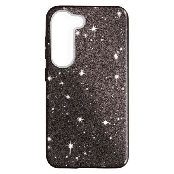 Glitter kotelo Samsung Galaxy S23 Plus puolijäykkään Spark Case mustalle