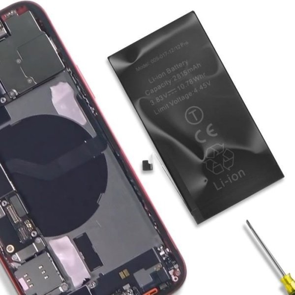 Batteri til Apple iPhone 12 og 12 Pro 2815mAh - AVIZAR - BAT-COMP-IP12 - Sort - Lithium Ion - 3,85 V Svart