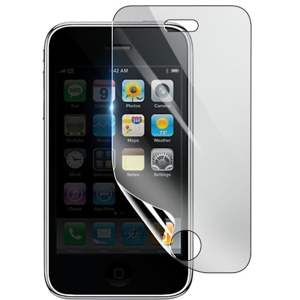 Näytönsuoja - 3MK - iPhone 3G - Iskunkestävä Hydrogeeli - Läpinäkyvä - Naarmuuntumaton Transparent