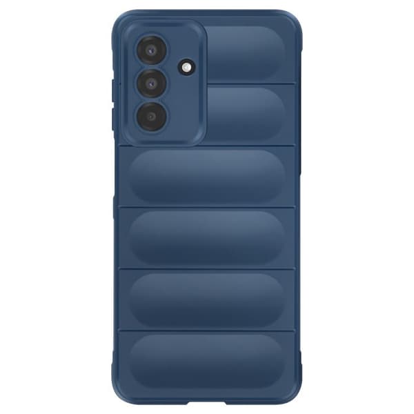 Siliconfodral för Samsung Galaxy A17 Texturerad Reliefdesign Soft-Touch Blå Blå