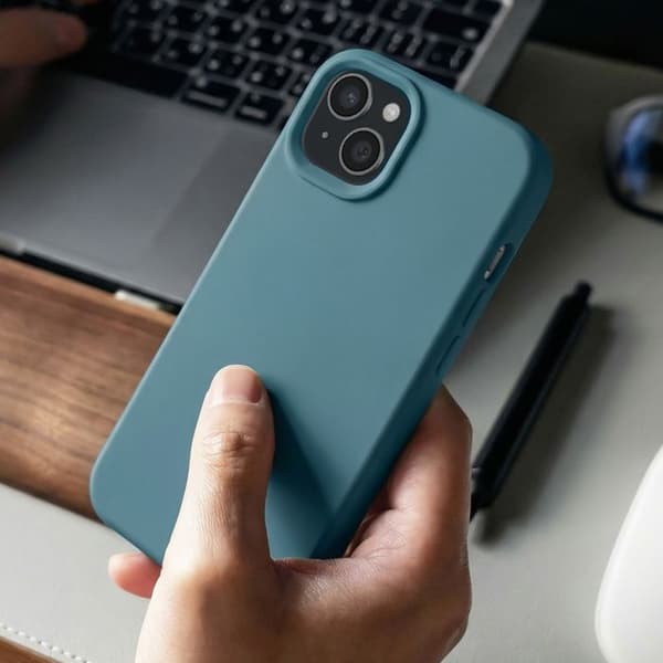 Skyddsfodral för iPhone 15 Serie SolidSuit Ultra Resistenta Rhinoshield Blå Blå