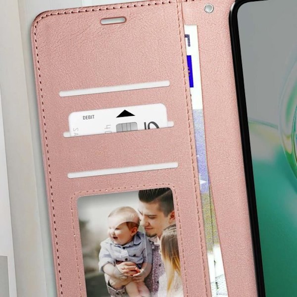Honor 200 Smart Portefeuille Suojakotelo, jossa on Mayaxess Rose Champagne -ranneke Rosa