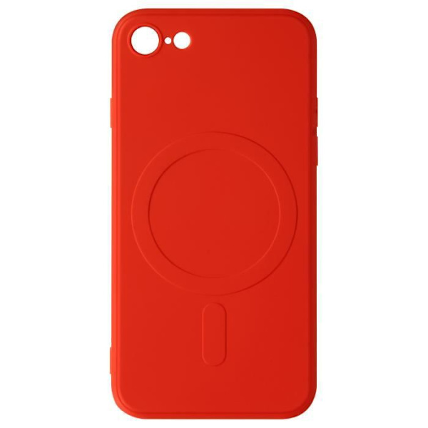 Magsafe iPhone 7, 8 ja iPhone SE 2020, 2022 Silicone Mag Cover kotelo punainen