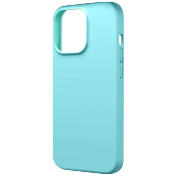 Suojakuori iPhone 15 Pro Max Silicone Premium Puolijäykkä Matte Soft Turquoise Blå