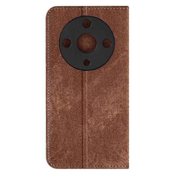 AVIZAR Denim Wallet Case til Honor Magic 6 Lite 5G - Khaki - Videosupport Grön