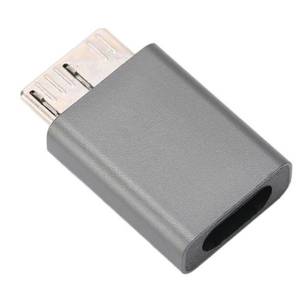 Qiilu Typ C hona till USB 3.0 Micro B-adapter Bärbar aluminiumlegering för resor och arbete