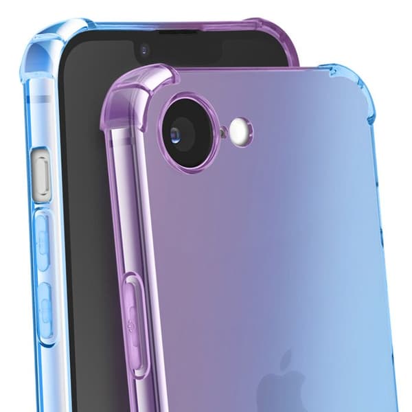 Beskyttende Translucent til iPhone 17e Bumper Cover i Silikone Gradient Enkay Blå Blå