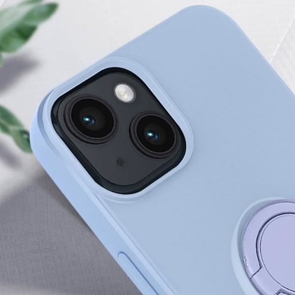 iPhone 14 Ring Taske Lavendel Blå Ring Taske