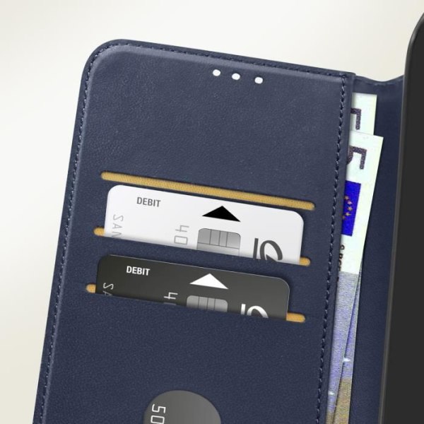 Fodral till Motorola Moto G54 plånboksställ Binfen Color Series Midnight Blue