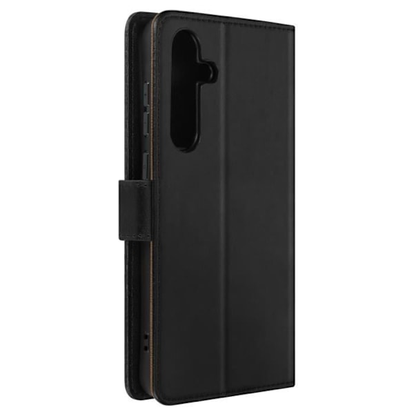 Samsung Galaxy A55 Taske - AVIZAR - Ægte læder - Kortholder - Sort Svart