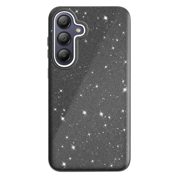 Coque - Samsung - Galaxy A15 - Ultrafin silikone - Glitrende - Sort Svart
